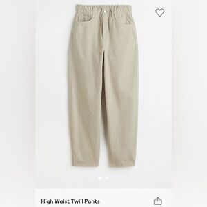 H&M high waist twill pants sz 10